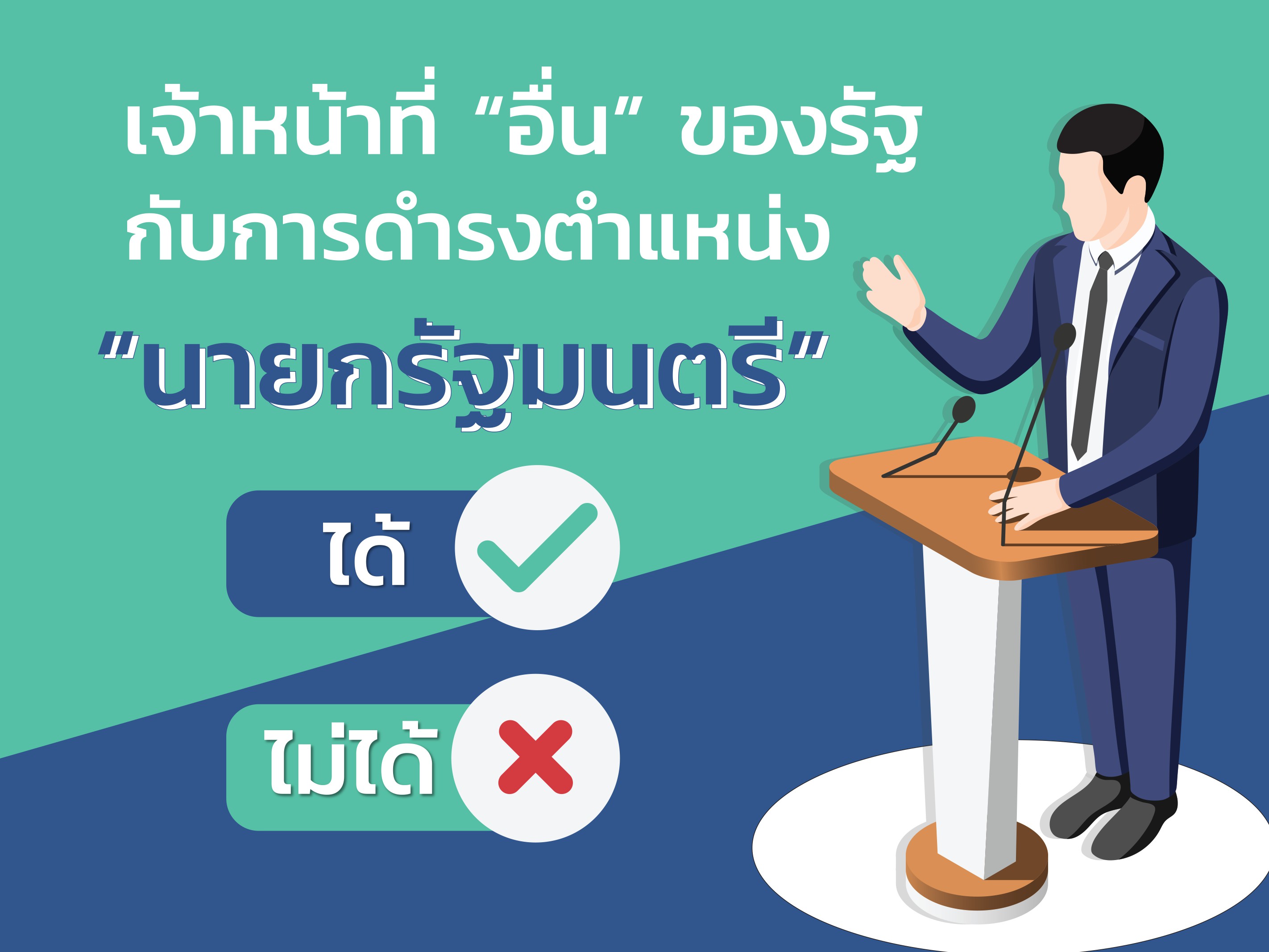 เจ้าหน้าที่  “อื่น”  ของรัฐ  กับการดำรงตำแหน่งนายกรัฐมนตรี